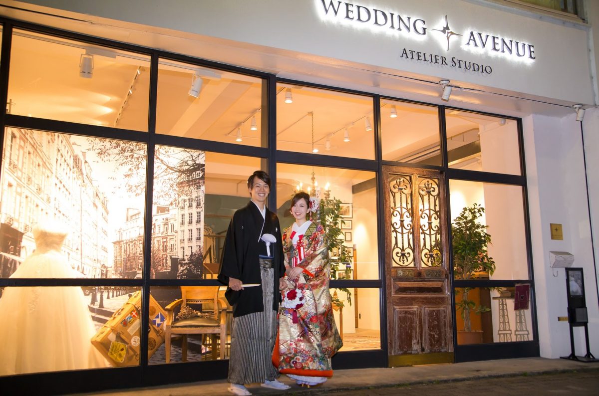 ナイト撮影。Night photo wedding♪