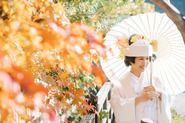 郡上八幡での紅葉前撮り