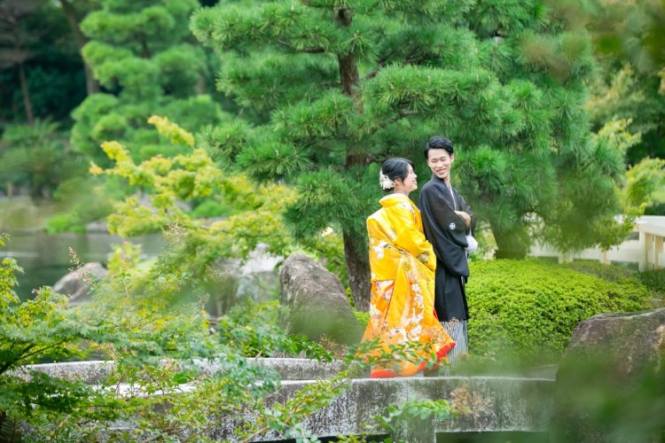 徳川園での前撮り撮影